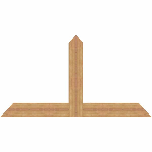 Ekena Millwork Portland Timber Gable Bracket, Western Red Cedar, 60"W x 32"H x 5 1/2"D x 5 1/2"F, 13/12 Pitch GBW060X32X0606POR00SWR - main